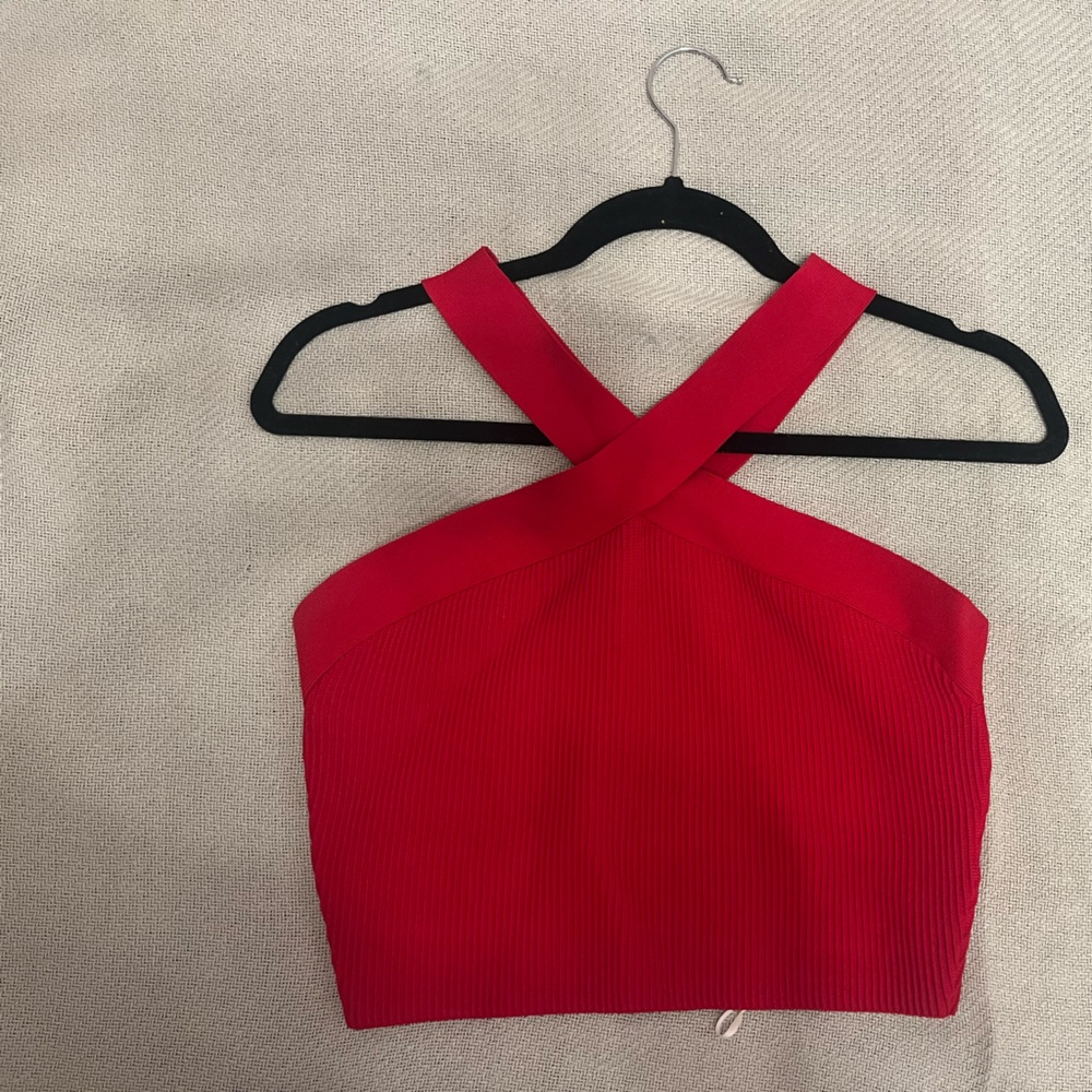 Babaton Vibrant Pink Knit Top